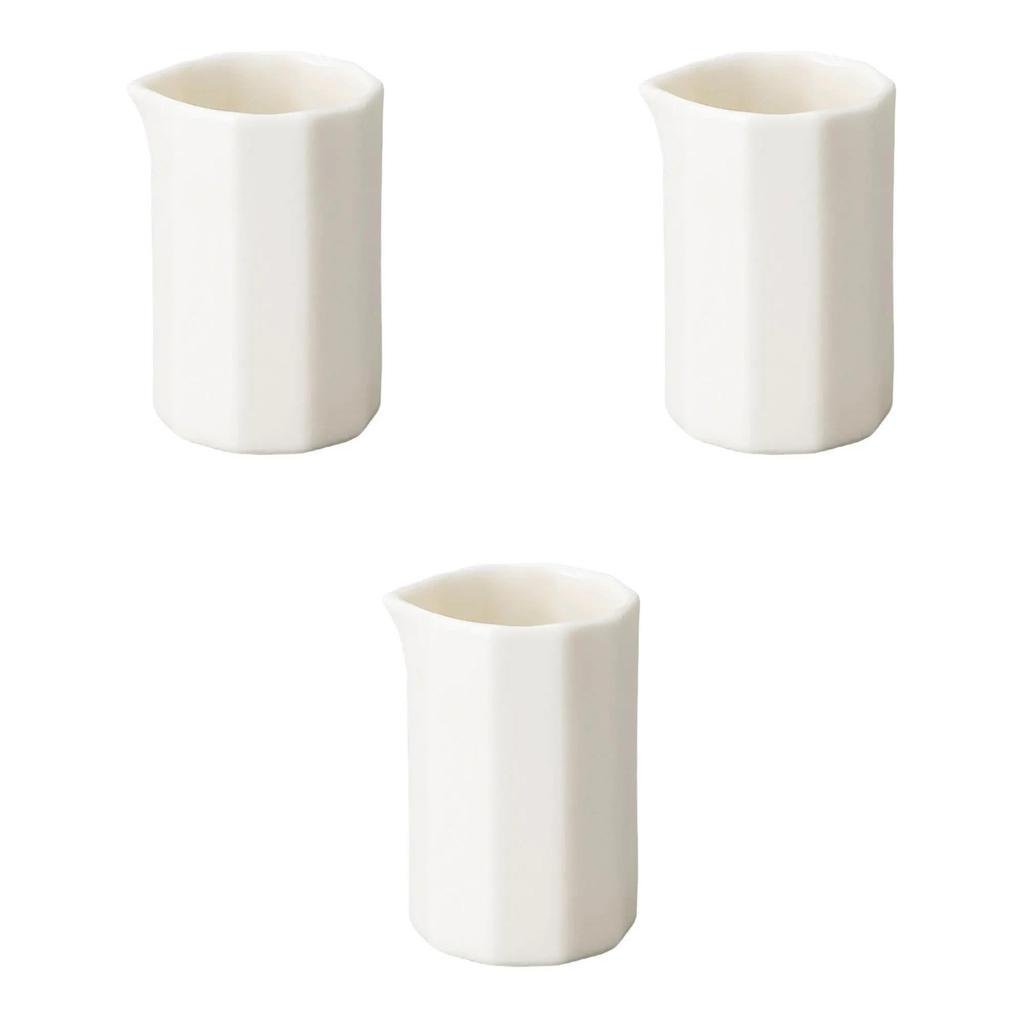 Set of 3 Decagonal Pitchers for 3 People [3.5 x 6cm (50cc)]  Western-style Tableware, Ceramic, Made in Japan, Setomonohonpo