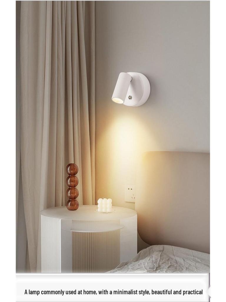 Wireless Magnetic Night Light: Portable, No-Drill Wall Lamp for Bedroom, Bedside, and Reading