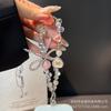 Ins Feng Shui Rhinestone Heart Phone Chain Crystal Bowknot Phone Chain Handmade Beaded Chain Rope New Anti-Lost Rope