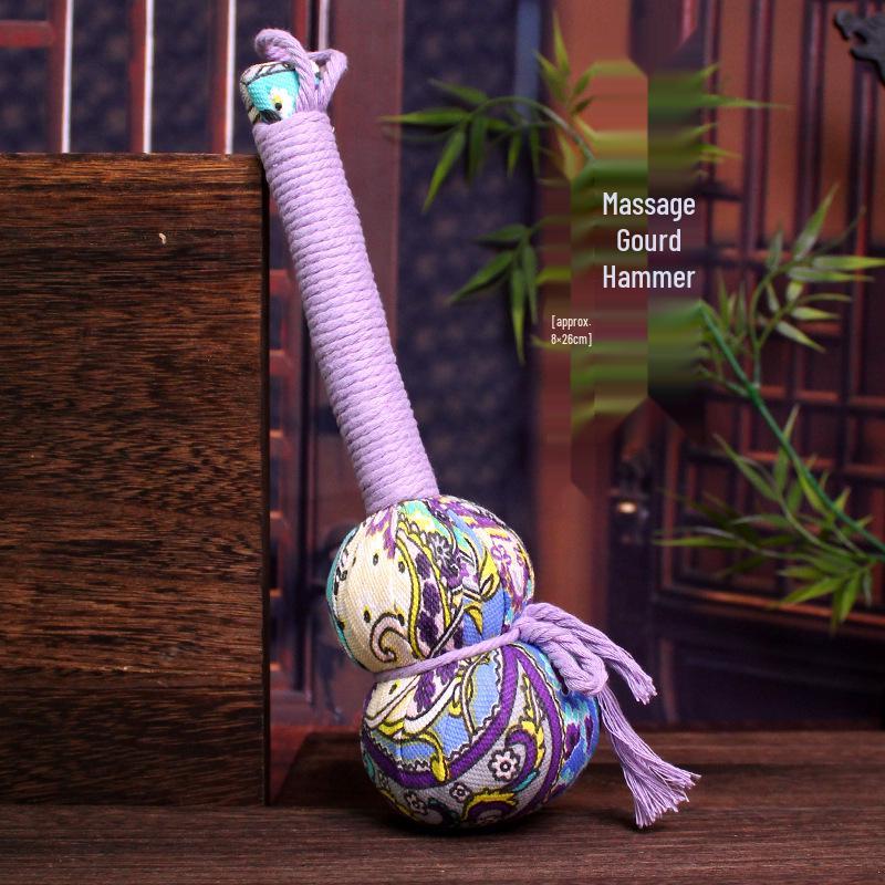 Red Hawthorn Rock Candy Mugwort Massage Hammer for Shoulder & Back