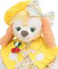 Teddy Bear Mail Order Alice Cookie Ann Costume with Duffle Cape and Floral Print Dress Dress-Up (Size Small, Yellow)