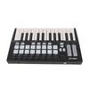 Portable 25 Key USB MIDI Keyboard Controller with 16 RGB Backlit Trigger Pads 8 Assignable Control Knobs
