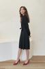 Jeiol Black Wrap Dress