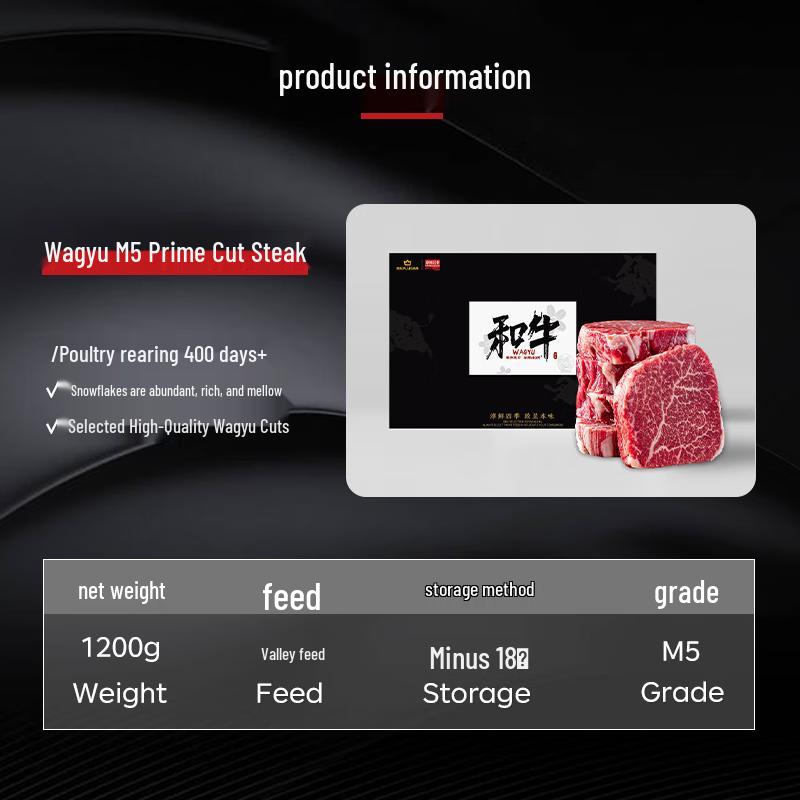 PLUS Co-Branded Australisches Getreidegefüttertes Wagyu M4-5 Rinderfiletspitze