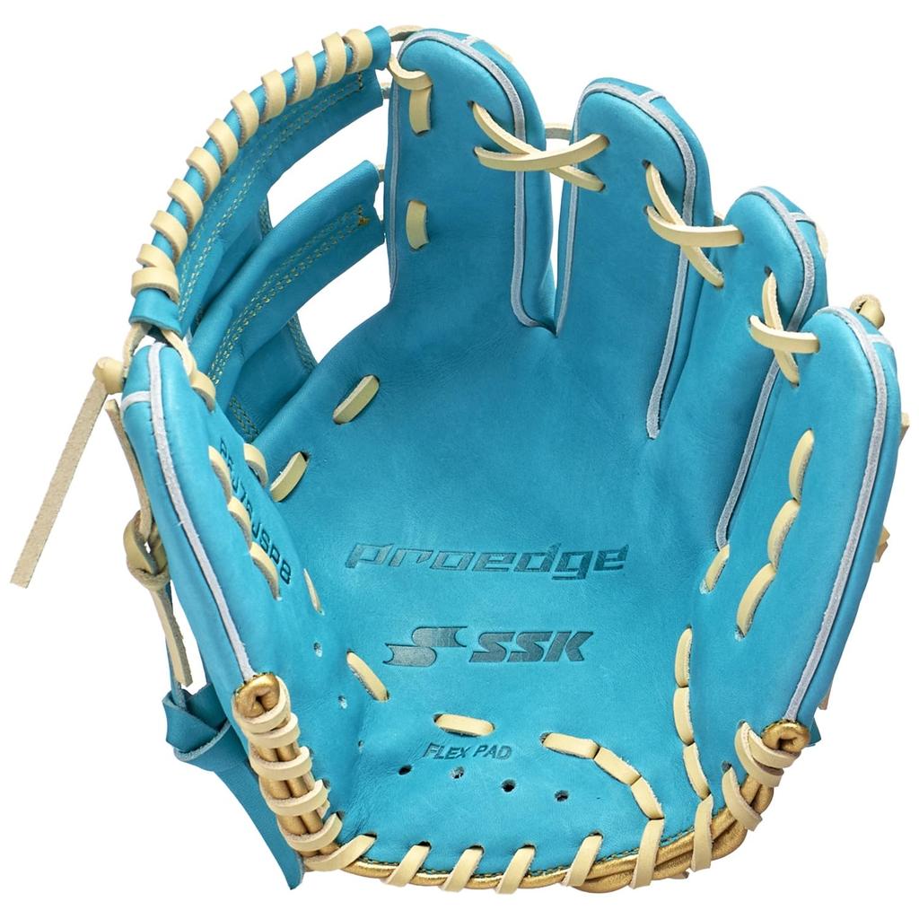 SSK Soft Baseball Proedge Junior Size L [SSK] Glove, All-Rounder, PEJ76JSP8, Teal/CAM (5512), (Right-Handed Throw)