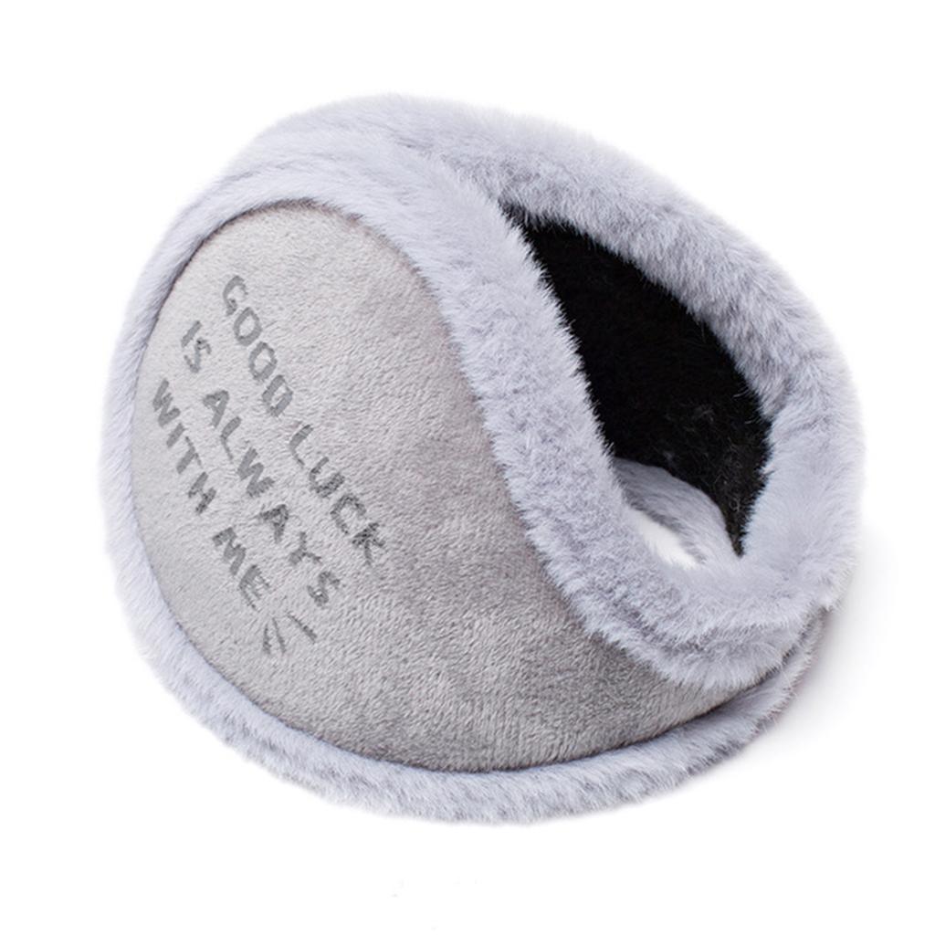 Winter Warm Printed Earmuffs Windproof Ear Covers for Men Women Thickened Plush Ear Protectors Outdoor Cycling Ear Muffs