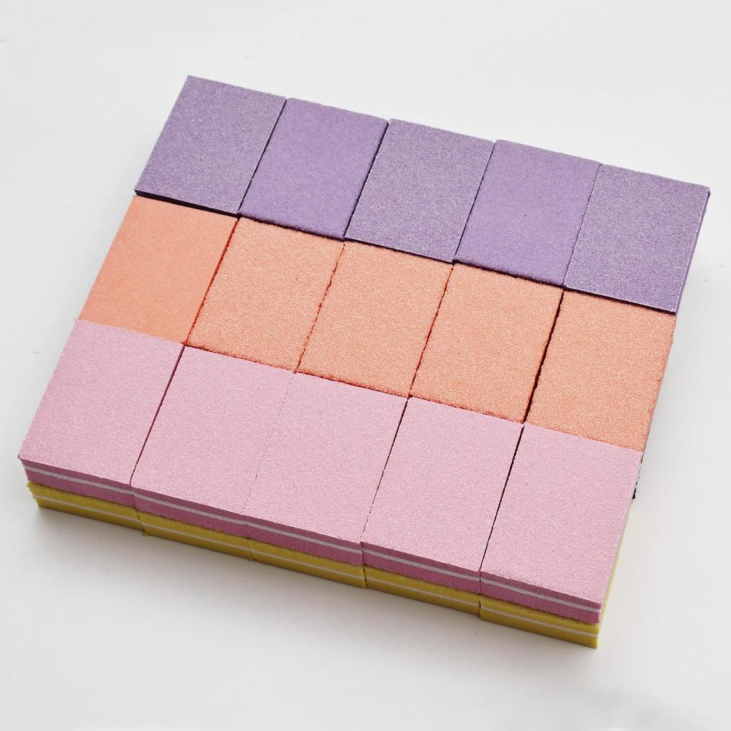 High Elastic EVA Nail File Sponge Buffer - Small Square Tofu Block Manicure Tool for Shaping and Sanding.