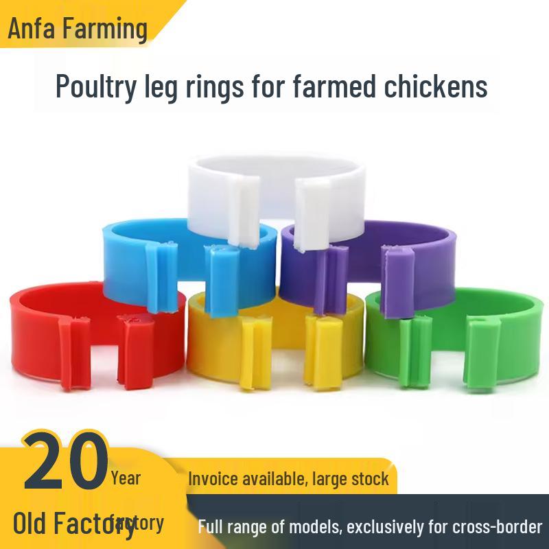 Poultry Leg Rings for Chicken, Duck, Goose - Rare Breeding Buckle Design