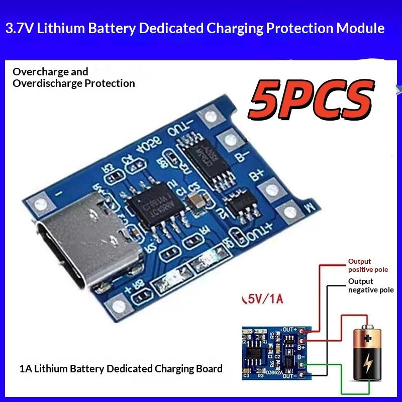 5PCS TP4056 18650 Lithium Battery Charging Board Module 5V With Overcharge Protection for DIY Electronics Projects