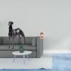 Resin Dog Statue Animal Figurine Home Decor Tabletop Sculpture Collectible Ornament for Living Room
