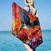 Hummingbird In Bloom Beach Towel, Super Soft Microfiber, Gift for Her/Him, Birthday, for Pool, Beach, Travel, Home Decor Fan gifts