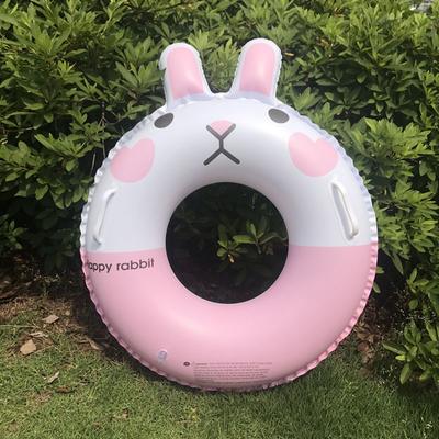 1pcs Thickened Bunny Animal Style Swimming Circle Children's Outdoor Swimming Pool Safe Swimming Circle Beach Toy Gift