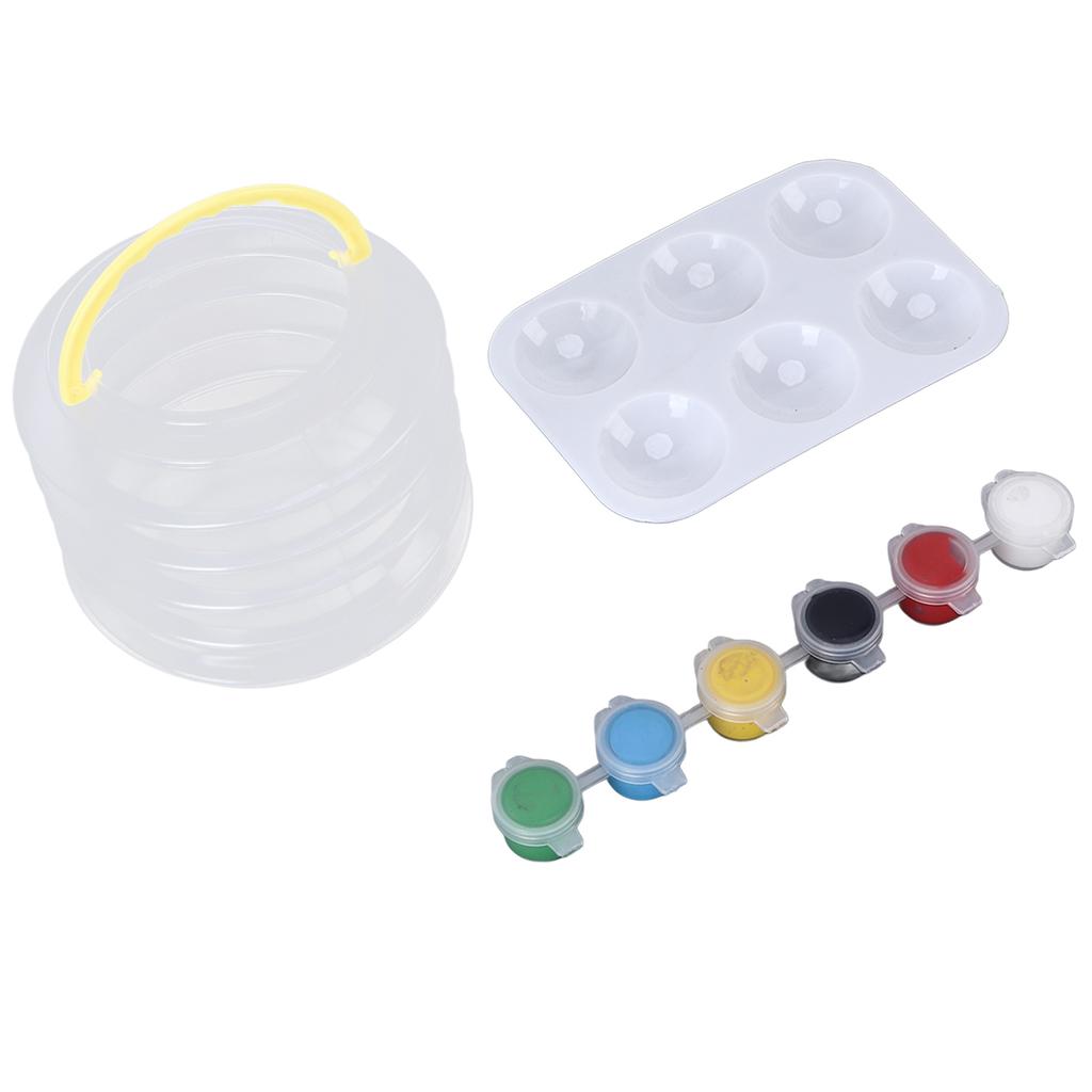 Acrylic Paint Set 6 Colors Easy To Use Complete Tools Macaron Painting Brush Set for Home Studio Art School