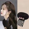 Neviditelný načechraný vlasový polštářek kamínková houba Hlavový polštářek Přední část vlasů Objem Base Puff Cushion Hair Bun Pro Styling Vlásenky