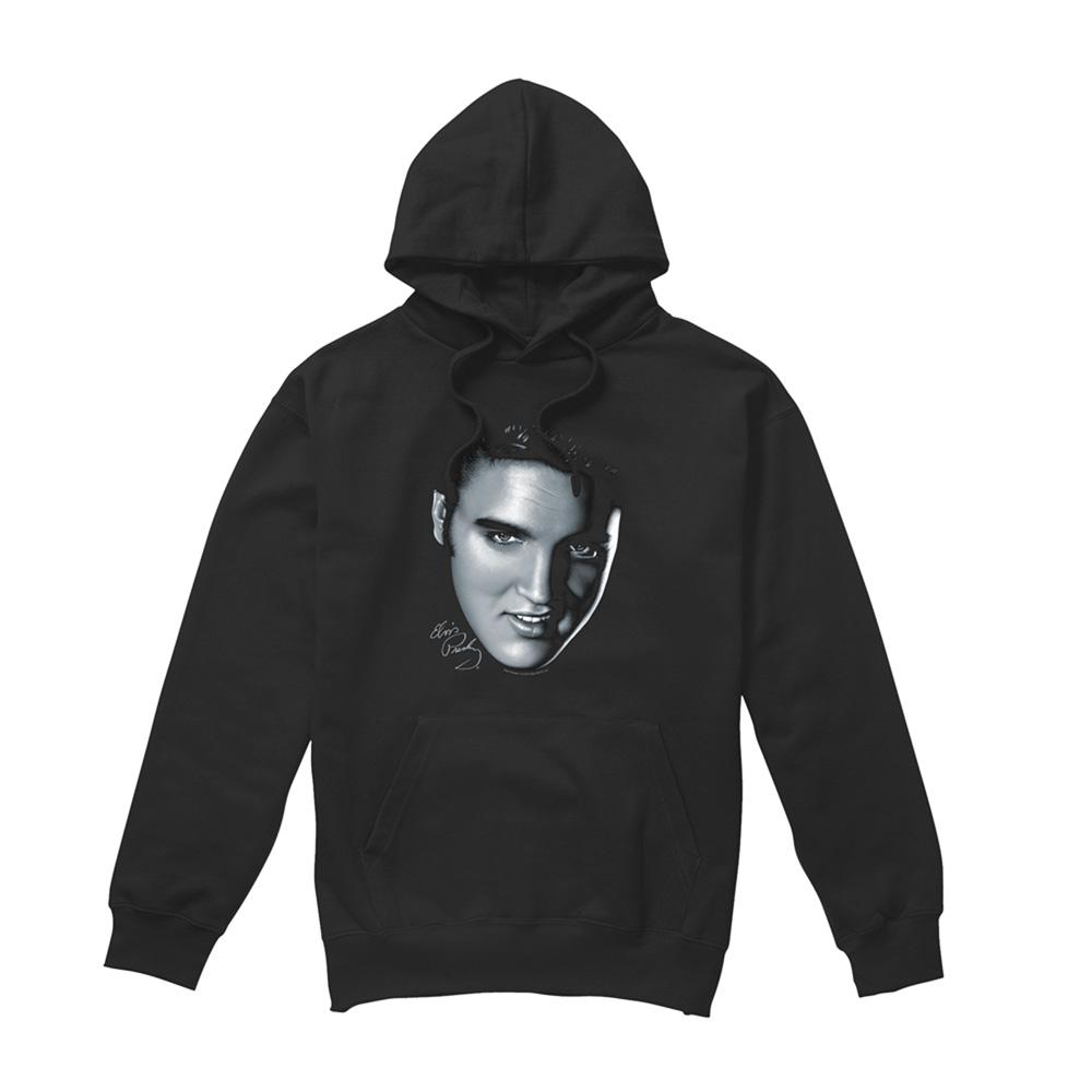 Elvis Presley Unisex Adult Big Face Hoodie
