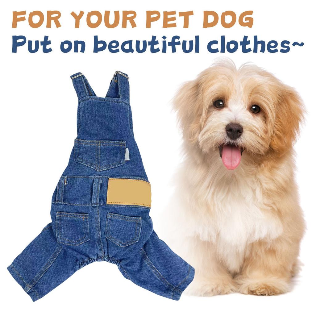 Pet Dog European And American Washed Denim