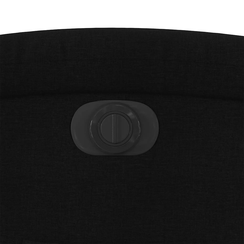 Electric Recliner Chair Black Fabric