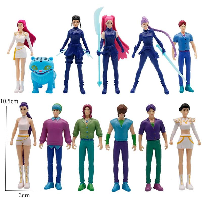 Kpop Dämonenjäger Anime Figur Spielzeug Niedlich PVC Überraschungsbox Gelenke Actionfigur Modell Puppen Kinder Geburtstagsdekoration Spielzeug Geschenke