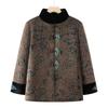Winter cotton-padded clothes, women's thickened cotton-padded jackets, old ladies' velvet warm jackets