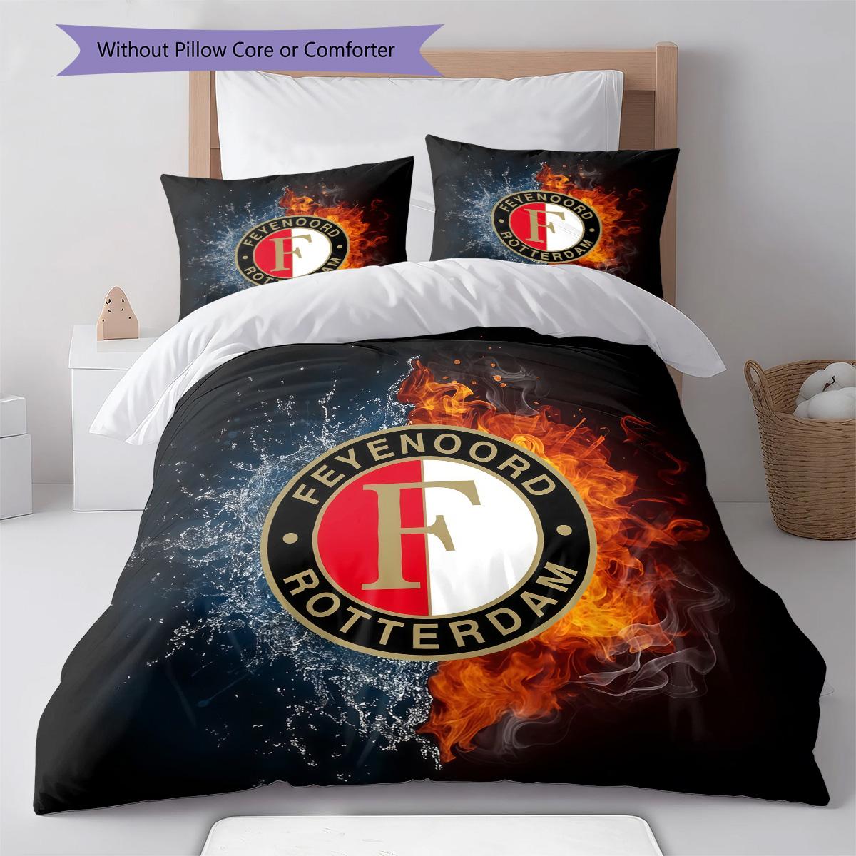 

Feyenoord poster RugPattern Bedding Quilt Set Quilt Cover Pillowcase Home Decoration Birthday Gift (1 * duvet cover + 2 * pillowcase, without core) 200x200cm