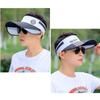 Summer Men Retractable Visors Korean Alphabet Empty Top Hat Sunscreen Breathable Fishing Hat Adjustable Bucket Hat Sun Hat Beach