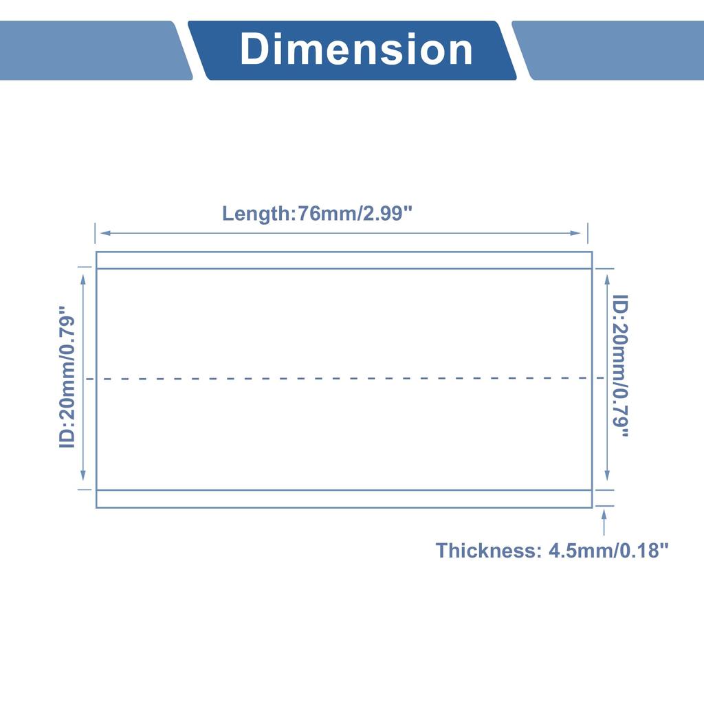 ACROPIX Inner Diameter 0.8 Inch (20 Mm) Length 3.0 Inch (76 Mm) Straight Hose,