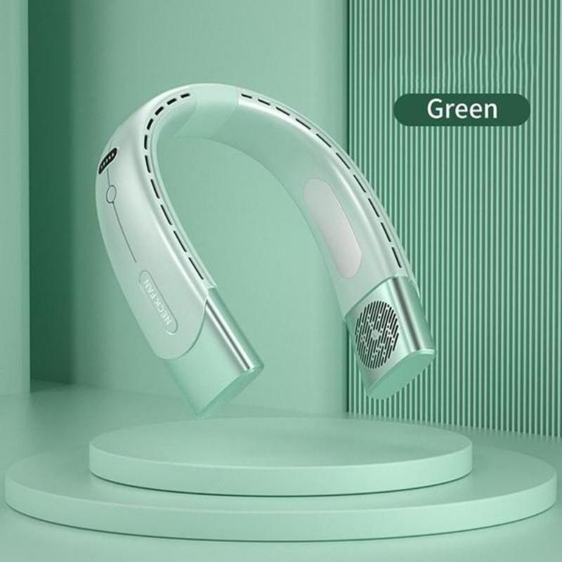 Ventilator portabil pentru gât cu semiconductor de răcire, reîncărcabil, 4000 mAh, fără lame, fără lame, pentru gât (1200/4000mAh două dimensiuni)
