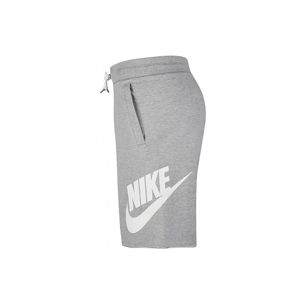 Nike Large Logo Print Drawstring Elastic Loose Mid-Waist Sports Shorts Men Shorts Grey AT5268-063