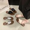 Soft-soled clip-toe flip-flops women's summer wear new beach vacation fashion flat sandals shoes