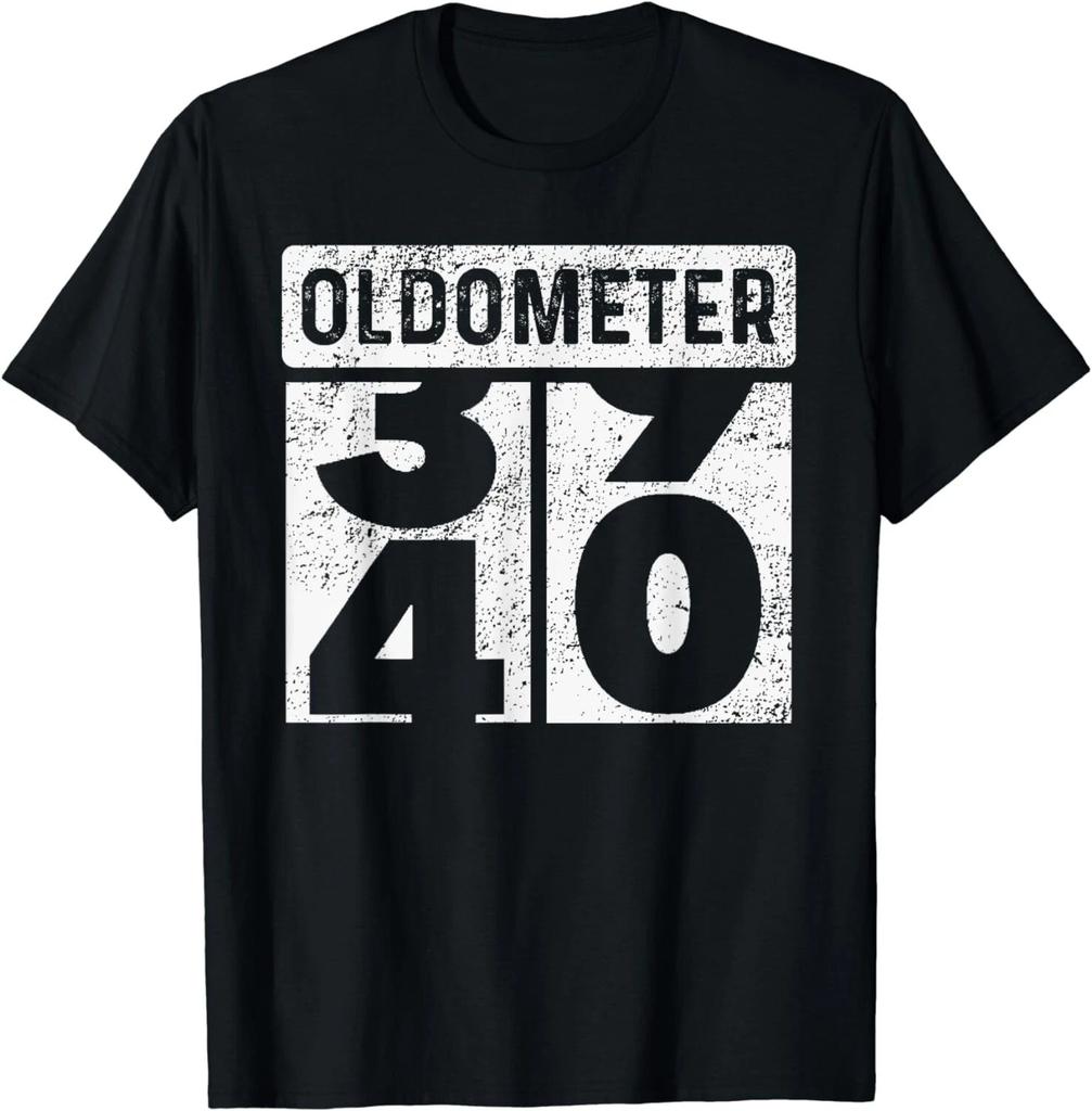 Oldometer Odometer Funny 40th Birthday Gift 40 yrs Old Joke Unisex T-Shirt