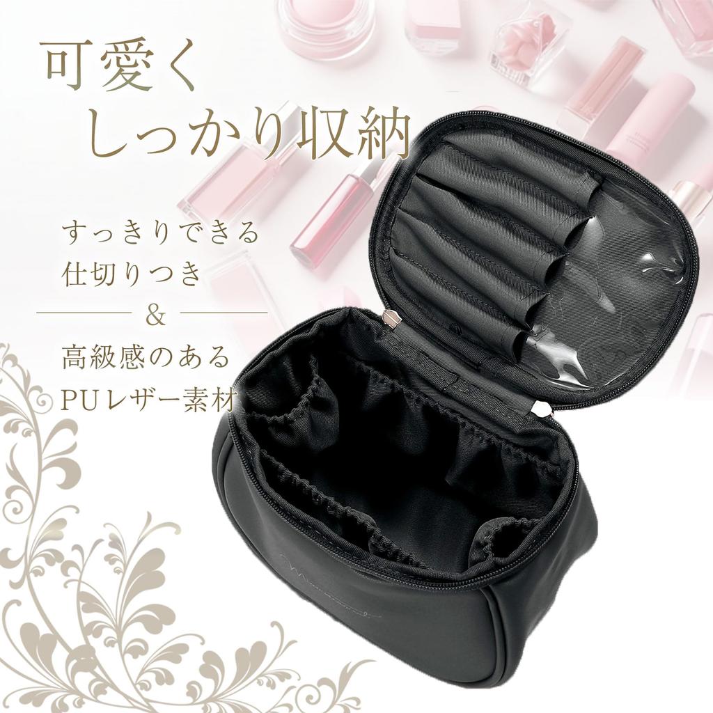 MIACERO Makeup Travel Cosmetic Cosmetic Makeup Vanity Large With Easy to With Brush Black Pouch, Pouch, Pouch, Box, Pouch, Pouch, Capacity, Pockets,