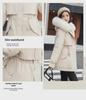 Women's Casual Mid-Length Korean Style Cotton Jacket with Fur Collar