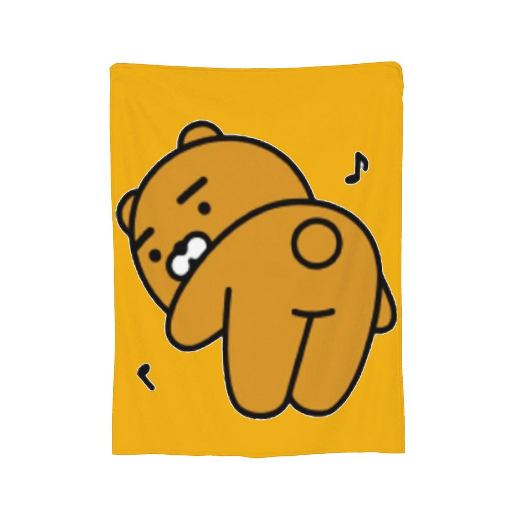 K-Kakaos F-Friends Apeach Heart Blankets Fleece All Season   Multifunction Warm Throw Blanket for Sofa Couch Rug Piece