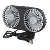 USB Dual-Head Car Fan 360° Rotatable Atmosphere Suitable For Cars Campers SUV Interior Decoration Accessories