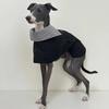 Wiatroodporny Sweter dla Psa, Ciepły Sweter z Golfem dla Dużych Ras Greyhound Whippet, Strój dla Dużego Psa Wiatrówka 5XL Wzór w Kratkę