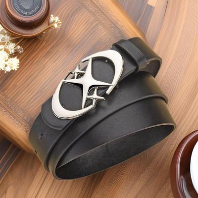 New Star Unisex Retro Leather Belt - Trendy Fashion for Young Men and Women