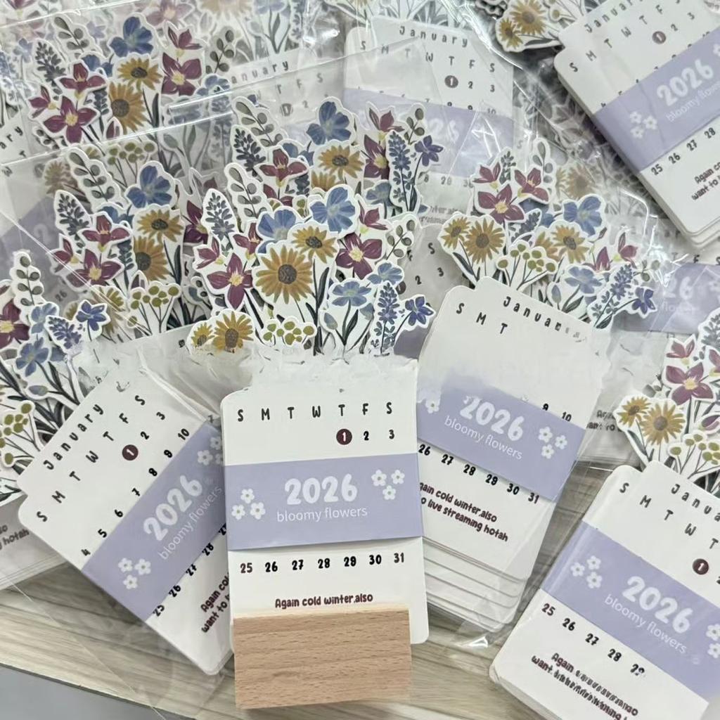 Ahşap Tabanlı Kağıt Çelenk, Çiçek Takvimi 2026