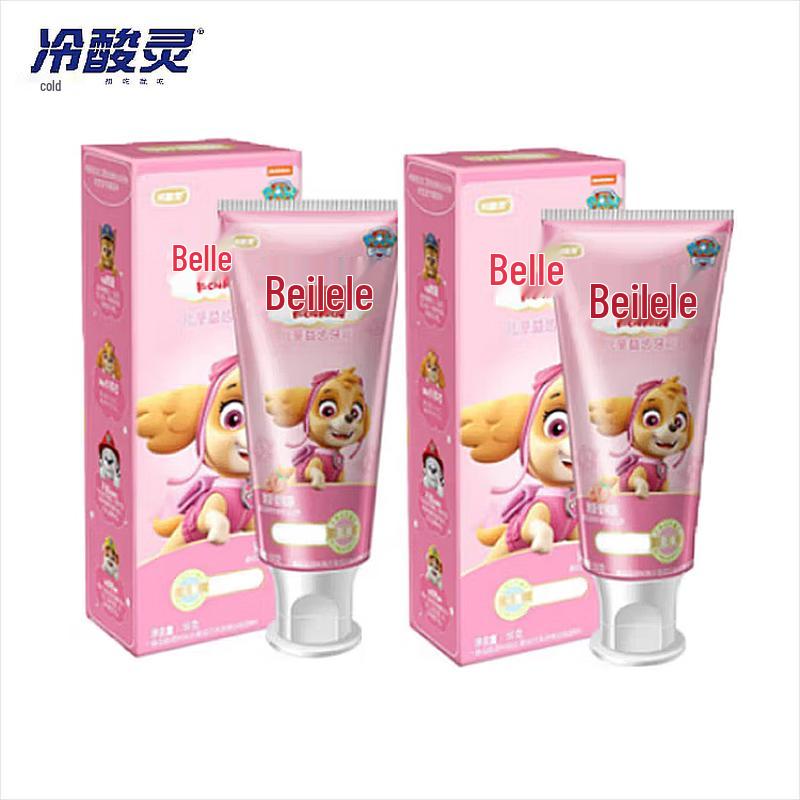 Детская зубная паста Paw Patrol Leng Suan Ling - Защита от кариеса, персиковая (2x60г)