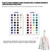 Soft Summer Autumn Double-sided Color Cards 24 Circular Blocks Professional Color Palette for Wedding Stylist Bridal Makeup Matching