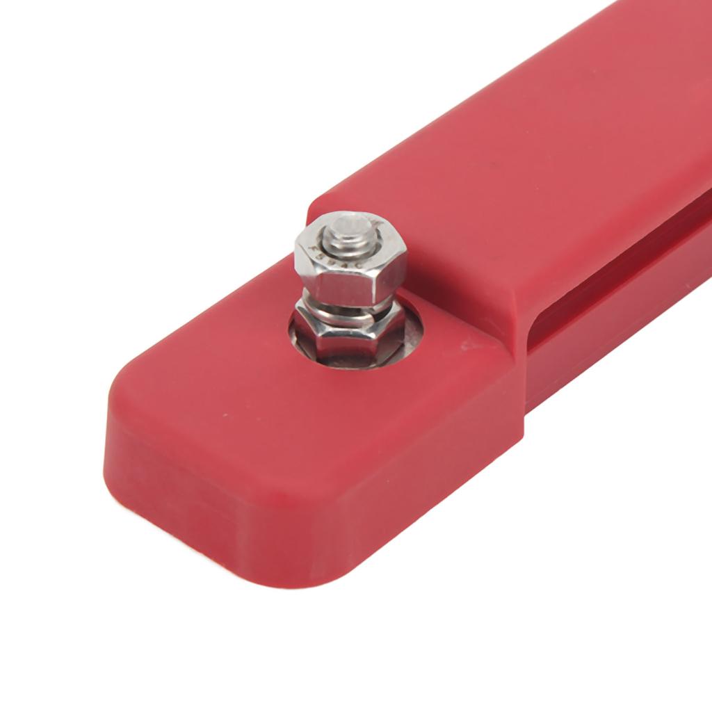 12 Terminal Distribution Block 180A Marine Supply Busbar with 16 Ring Terminal for Cars RVs Yachts Red