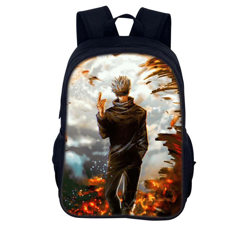 Jujutsu Kaisen Backpack For Men And Women Durable Nylon Casual School Travel Bag