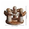 Praying Cherubs Candle Stand Vintage Aesthetic Three Tealight Holder