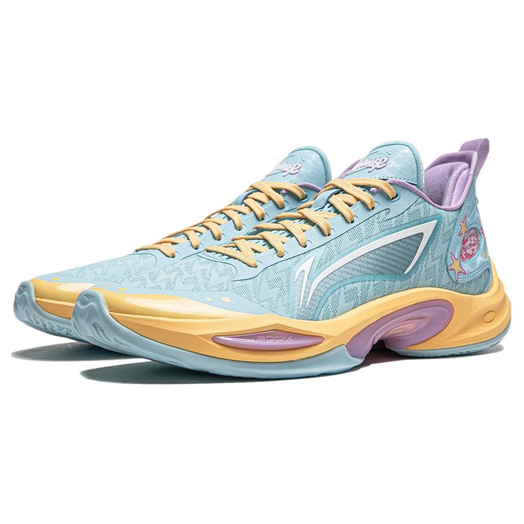 Li Ning Super Light 2024 Basketball Shoes Men's Low Top Ice Refreshing Blue ABAU011-7