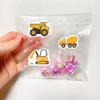 1000pcs/2roll Construction Vehicle Sticker Reusable Self-Adhesive DIY Crafts Scrapbooking Stickers Reward Encourage Sticker