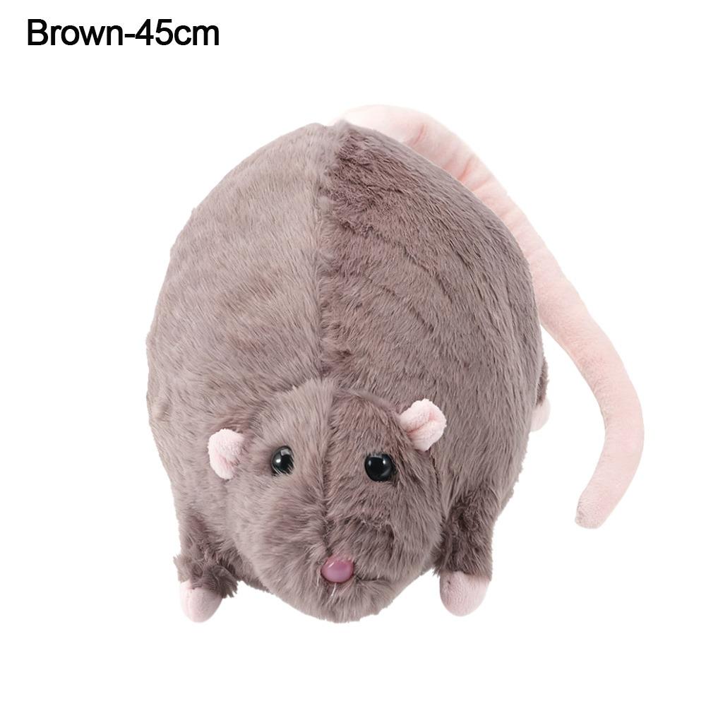 Plush Flower Branch Rat Doll Cartoon Animal Figure Cute Mouse Doll  Kids Gift Birthday