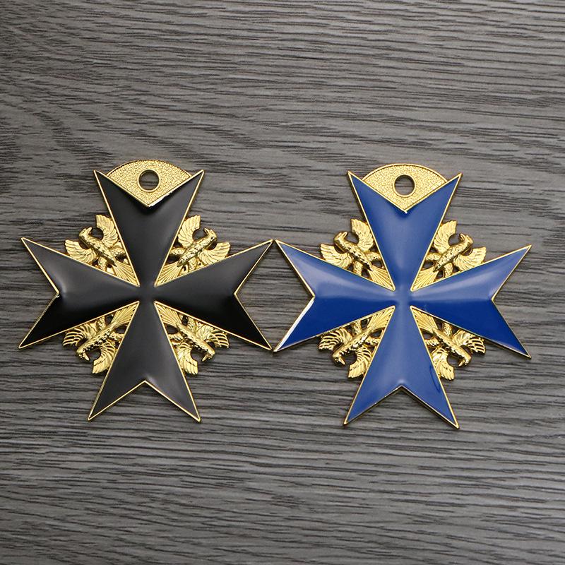 Prussian Blue & Black Marx Medal of Bravery & Merit Souvenir Badge