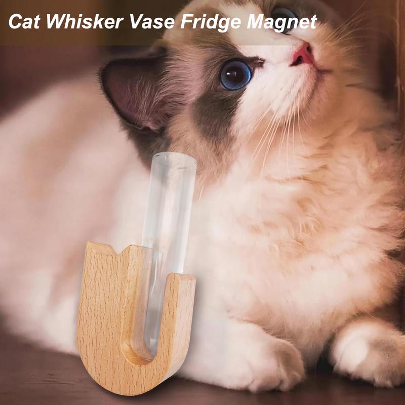 Cat Beard Storage Box Commemorative Pet Dogs Hair Preservation Souvenir Pet Beard Collection Bottle Refrigerator Sticker