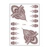 Waterproof Tattoo Stickers Middle Eastern Lace Temporary Tattoos for Women Adults Adhesive Body Art Stickers