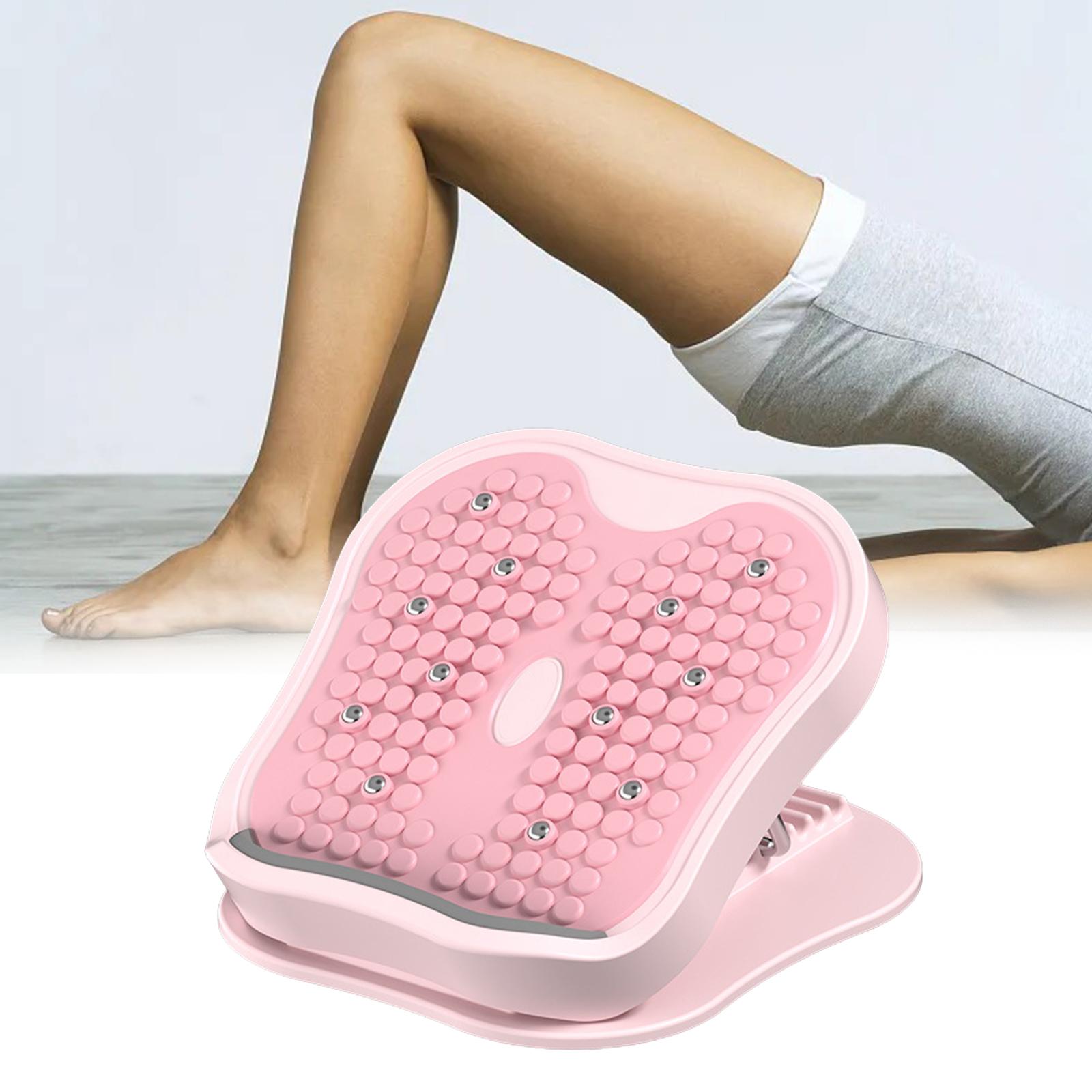 Доска для растяжки икр Многофункциональная доска для растяжки ног Нескользящая наклонная доска розовый