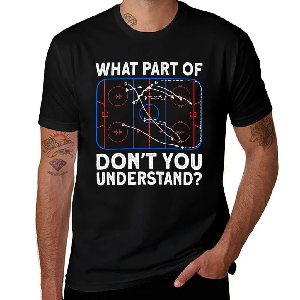 What Part Dont Understand Hockey Hockey Player Tshirt Classic Graphic Short Sleeve Top Tshirt